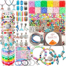 leitait Girls Toys Bracelet Making Kit -3400pcs Beads for Charm Jewelry ... - $27.89