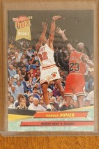 1992-93 Ultra Basketball Card #293 HAROLD MINER Heat RC Michael Jordan - £3.86 GBP