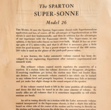 1931 Sparton Radio Super-Sonne Model 26 Info Advertisement Catalog Page ... - $19.99
