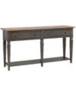 Dakota Console Table with Drawers and Storage Shelf in Distressed Brown ... - $1,452.99