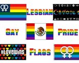 Moon Knives 3x5 Wholesale Lot Mexico Mexican Lesbian Gay Pride Set Flags... - $23.89