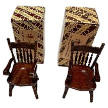 Concord Dollhouse Miniature Furniture Dining Room Chairs Lot 2 Model 5308 - £25.10 GBP