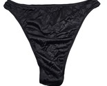 Lane Bryant Intimates Black Nylon Thong Panty 18/20 Second Skin Satin READ - $44.55