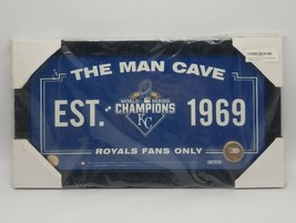 Kansas City Royals &quot;The Man Cave Est 1969&quot; Framed Art &amp; Game Used Infiel... - $48.89