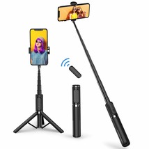 Bluetooth Selfie Stick Tripod, Extendable 3 In 1 Aluminum Selfie Stick With Wire - £35.38 GBP