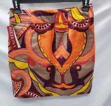 Merona Women's Skirt Size 4 Lined Brown/Orange/Yellow image 2