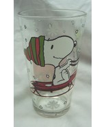 Peanuts CHRISTMAS SNOOPY &amp; WOODSTOCK 5&quot; PINT GLASS CUP ZAK - $25.13 CAD