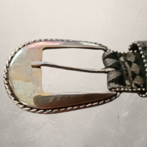 Elite Womens Belt with Buckle Brown and Black Print With Bead Accent 30"... image 2