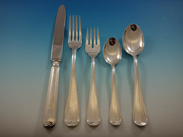 Mauriziano by Schiavon Italy Sterling Silver Flatware Set 8 Dinner 40 pcs New - £3,783.39 GBP