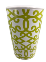 Starbucks Coffee Tazo 2012 White &amp; Green Double Wall Tea Cup /Mug &amp; Lid - $38.95