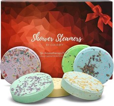 Aromatherapy Shower Steamers Orange Pk of 6 Shower Bombs w Essential Oil NEW - £11.86 GBP