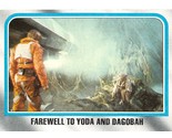 1980 Topps Star Wars #184 Farewell To Yoda And Dagobah Luke Skywalker A - $0.89