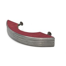 Mid Century Modern Wood Metal Chrome Red Laminate Drawer Door Pull Handl... - £6.29 GBP