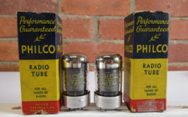 Philco 14W7 Vacuum Tubes Lot of 2 TV-7 Tested New Old stock in Box - $9.50
