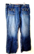 Size 16 Old Navy Straight Women Regular Jeans square front button  pockets - £10.36 GBP