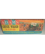 Vintage 1958 plastic model kit Adams &quot;chuck wagon&quot; box &amp; instructions ONLY - $75.00