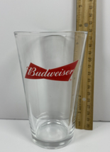 Budweiser Pint 16 OZ Glass Bowtie Logo (A) - £4.01 GBP