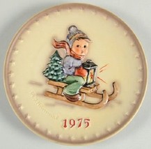 RIDE INTO CHRISTMAS - No Box in Hummel Annual Plate-Goebel by Goebel 1975 - $23.75