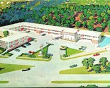 Iwo Jima Motor Hotel Aerial Artist View Arlington VA UNP Chrome Postcard E3 - $2.92