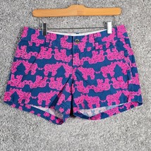 Lilly Pulitzer Shorts Womens 6 Blue Pink The Callahan Elephant Beach - $31.63