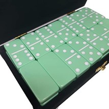 Domino Double 6 Pastel Mint Green Acrylic Jumbo Tournament Professional Size in  - £35.80 GBP