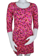 Boden Dress Womens 6 Pink Red Polka Dot Print Jersey Knit Short Shift 3/... - $31.58 CAD