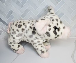Douglas Cuddle Toy Pauline Spotted Pig 14&quot; Long Plush Gray Pink Plush Spots - £13.92 GBP