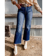 Sail Blue Mineral Wash Raw Hem High Waist Flared Jeans - $643.37 MXN Sail Blue Mineral Wash Raw Hem High Waist Flared Jeans - $643.37 MXN