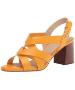 Cole Haan Women&#39;s Jamie Sandal 65MM Heel Yellow SEMI Shine W25183 Size 6.5B - £40.59 GBP