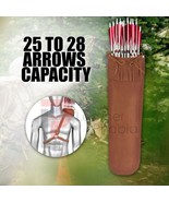 Archery Quiver Handmade Cowhide Leather Quiver , Brown Arrow Quiver For ... - $523.87 MXN
