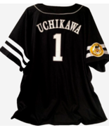 Seiichi Uchikawa 1 Softbank Hawks Black Fukuoka Baseball Japan Jersey 2XL - £98.10 GBP