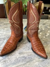 El General Alligator embossed leather cowboy boots in size Mexico 27,  - £91.92 GBP