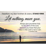 POPULAR BIBLE VERSE SCRIPTURE 1 CORINTHIANS &quot;THEREFORE, MY DEAR BROTHER&quot;... - $11.55 CAD