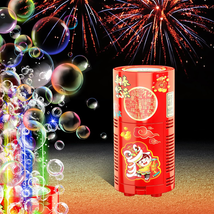 Fireworks Bubble Machine 13 Holes Dazzling RGB LED Lights Automatic Spar... - £17.17 GBP