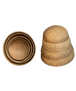 4 Large Round Nesting Baskets Woven Natural Boho Wall Decor Storage Lot ... - £38.91 GBP