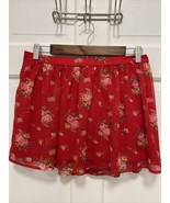 Abercrombie &amp; Fitch Watercolor Flower Print Mini Pleated Skirt Juniors M... - $19.79