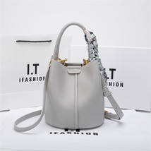 Ladies Large Capacity Bucket Bag, Extremely Simple Shoulder Bag, Gift Fo... - £38.12 GBP