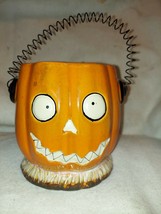 Yankee Candle Boney Bunch Candy Buzz Pumpkin Candle Jar Holder Halloween - £33.72 GBP