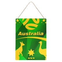 Australia Fan&#39;s Soccer Decorative Metal Sign 2023 FIFA Women&#39;s World Cup - £15.00 GBP+