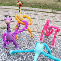 Sensory Giraffe Toy Set Stress Relief with Suction Cups - £11.67 GBP