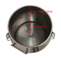 Fast Shipping 5.3 Gallon 20L 304 Stainless Steel Food Storage Wine Can M... - £137.06 GBP