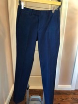 BONOBOS Slim Straight Leg Navy Trousers 100% Cotton SZ 28 NWOT - $78.21