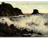 Waves Breaking On Rocks Near Summer Resort Moclips Washington WA DB Post... - $16.02