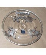 ROCKWELL 25th Anniversary Plate Dish Footed Sterling Silver Overlay VTG ... - £69.70 GBP