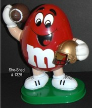 Vintage MM Candy Dispenser M&amp;M Red Football Player 1995 Limited Edition - £11.95 GBP