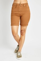 Judy Blue Women&#39;s High Waist Tummy Control Bermuda Shorts Size L - $23.76