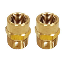Proven Part 2 Pack Of Screw-Type Disconnect Fittings 3/8 Male M22 Male Brass - $8.12