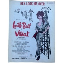 Vintage Sheet Music Lucille Ball Wildcat Oil Derrick Hey Look Me Over 1960 - £7.46 GBP