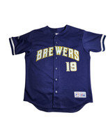 Vintage Majestic Milwaukee Brewers Robin Yount Blue Green  Jersey USA Si... - €254,89 EUR