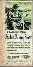 1947 Print Ad Archer Fishing Shirts Fisherman Archer Rubber Co Milford,MA - £7.88 GBP